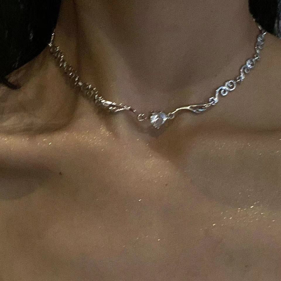 Love Diamond Angel Necklace
