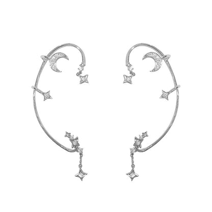 Unique Moon Hanging Earrings